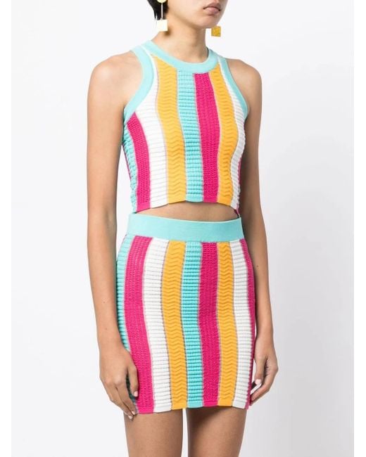Solid & Striped Blue The Carson Multi-Stripe Top
