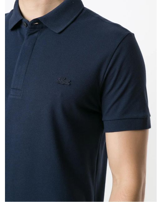 Lacoste Blue Logo Patch Polo Shirt for men