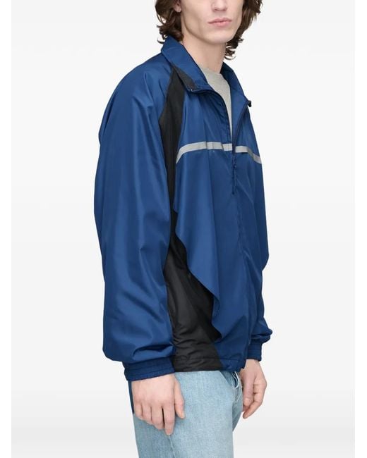 Maison Margiela Blue Contrast Panel Track Jacket for men