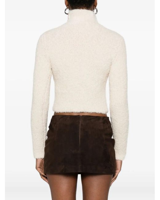 DIESEL White M-Eleonere Zip Cardigan