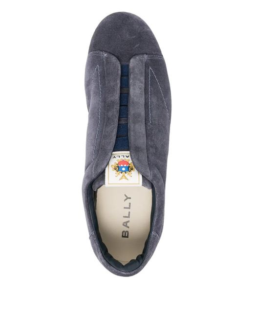 Bally Blue Slip-On Trainers for men