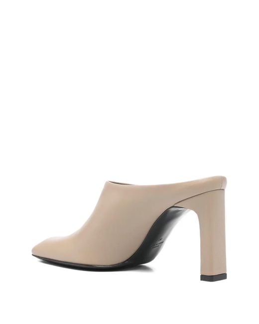 Totême  Natural 85Mm Square Toe Bar Mules