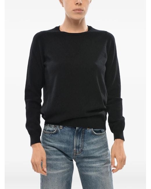 Malo Black Cashmere Crew-Neck Sweater