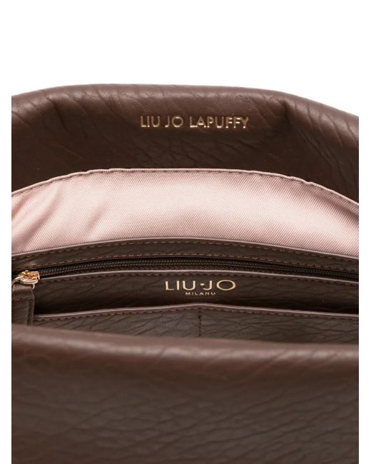 Borsa A Spalla Con Placca Logo di Liu Jo in Brown