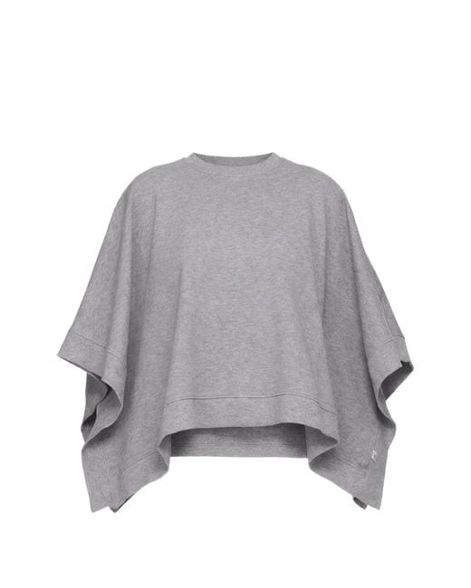 MM6 by Maison Margiela Gray Oversized Panelled Poncho