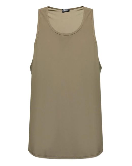 DSquared² Green Racerback Tank Top for men