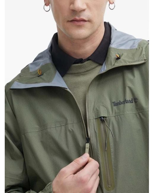 Chaqueta Con Cremallera Y Capucha Timberland de hombre de color Green