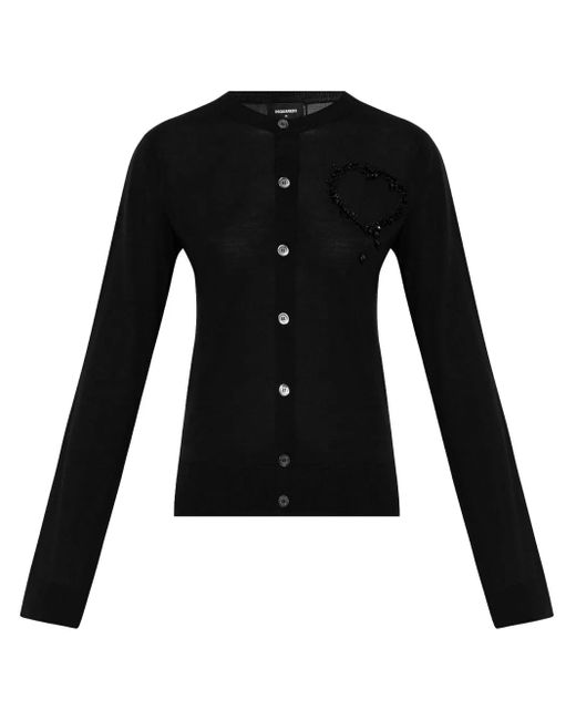 DSquared² Wollen Vest in het Black