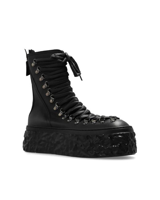 Agl Attilio Giusti Leombruni Black Lace-Up Leather Boots