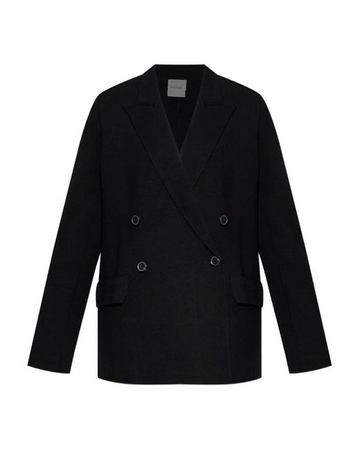Paul Smith Black Double-Breasted Blazer