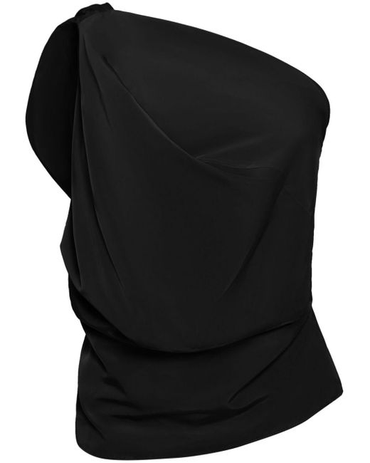 UMA | Raquel Davidowicz Black One-shoulder Top