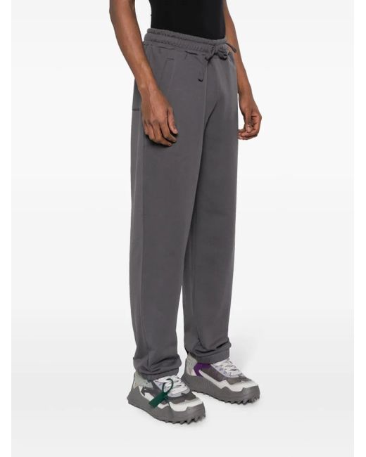 Objects IV Life Gray Logo-Print Cotton Track Pants