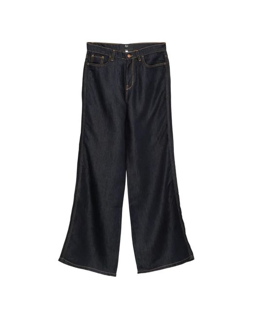 3x1 Blue The Silk Kat Wide-Leg Jeans