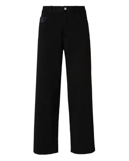 Vaqueros rectos Missoni de hombre de color Black