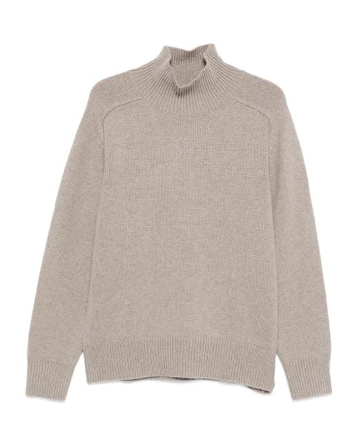 Pull À Col Cheminée Soft Goat pour homme en coloris Gray