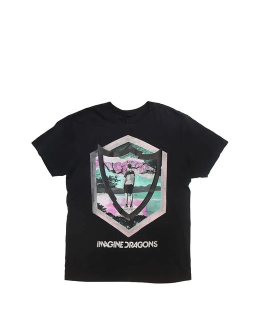 HTC Black Logo-Print Graphic-Print T-Shirt for men