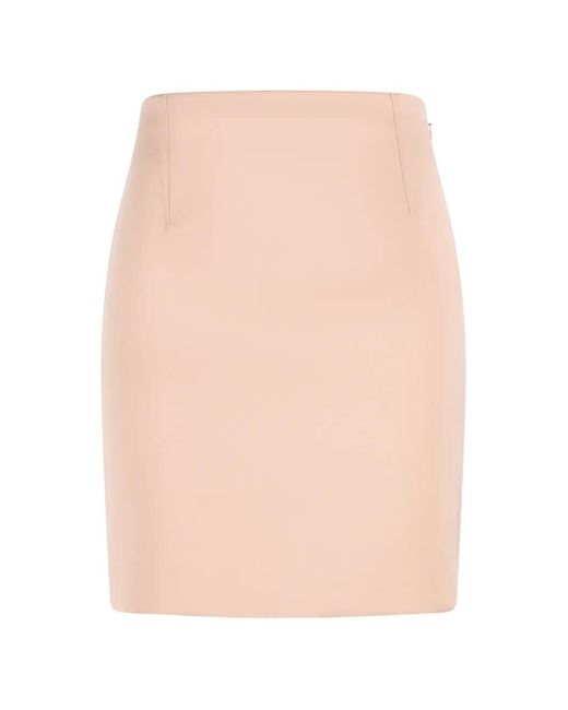 Chloé Natural Vertical Stitching Mini Skirt