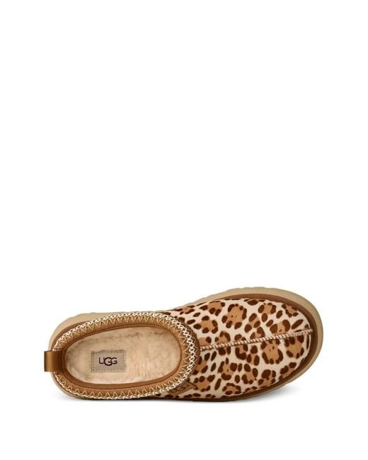 Ugg Brown Tazz Leopard-Print Slippers
