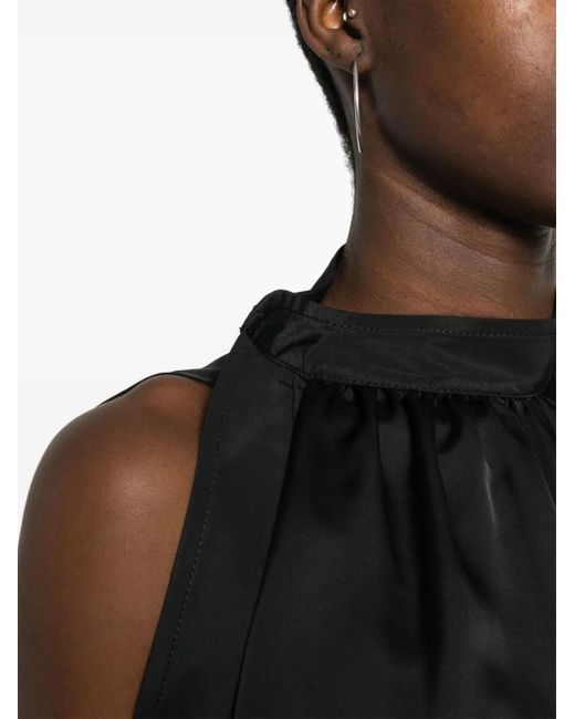 Sacai Black Fabric Combo Shirt
