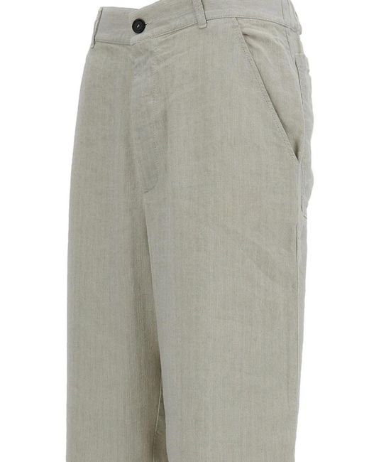 Barena Gray Buttoned Trousers