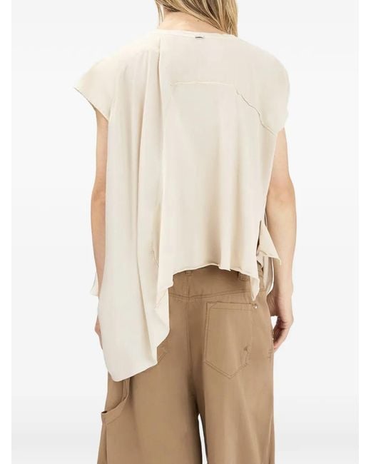 High White Nauti Layered Panel T-Shirt