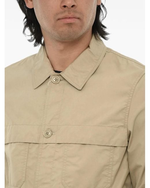Woolrich Natural Four-Pocket Long-Sleeve Jacket for men