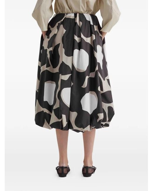MEIMEIJ Black Moonbeani Plaeted Midi Skirt