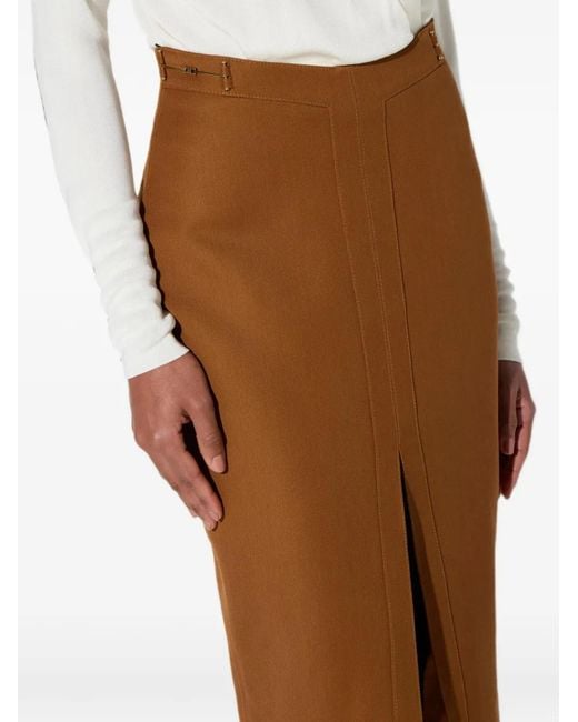 Elisabetta Franchi Brown Skirt