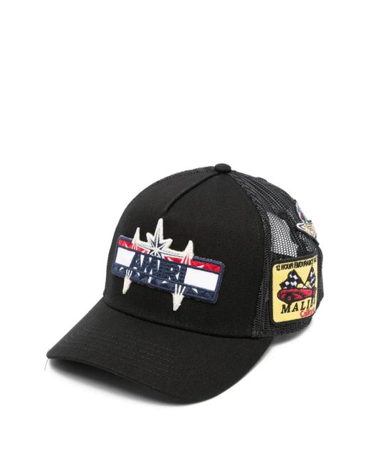 Gorra con parche del logo Amiri de hombre de color Black