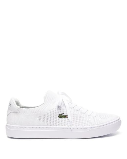 Lacoste White La Piquée 2.0 Sneakers for men