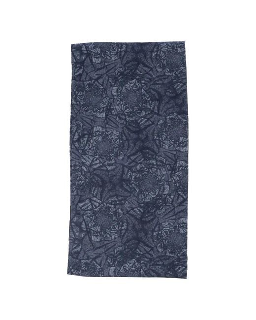 Corneliani Blue Brocade-Motif Scarf for men