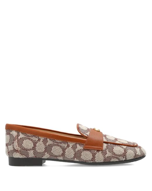 COACH Brown Sculpted C Loafer