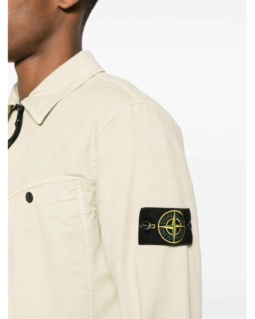 Stone Island Natural Compass-apliqué Jacket for men