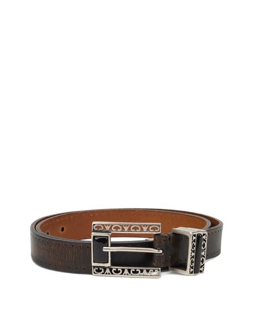 Golden Goose Deluxe Brand White Leather Belt