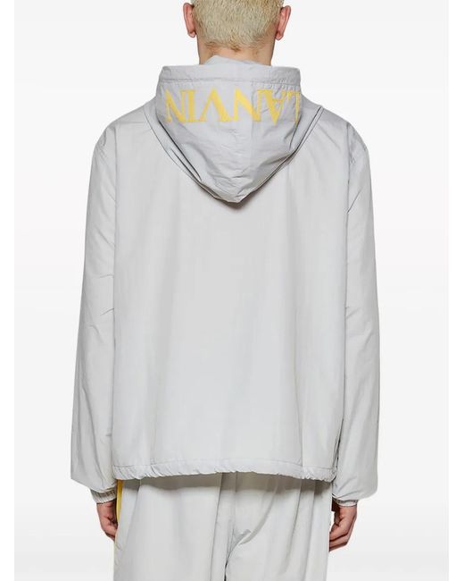 Lanvin White X Future Two-Tone Zip-Up Hoodie