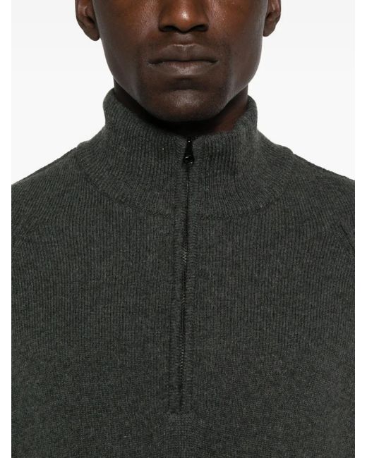 Pull En Laine À Col Zippé C P Company pour homme en coloris Black