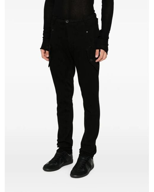 Masnada Black Cargo Pants for men
