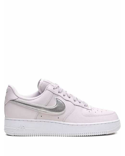 Nike White Air Force 1 '07 Ess "Venice/Metallic" Sneakers