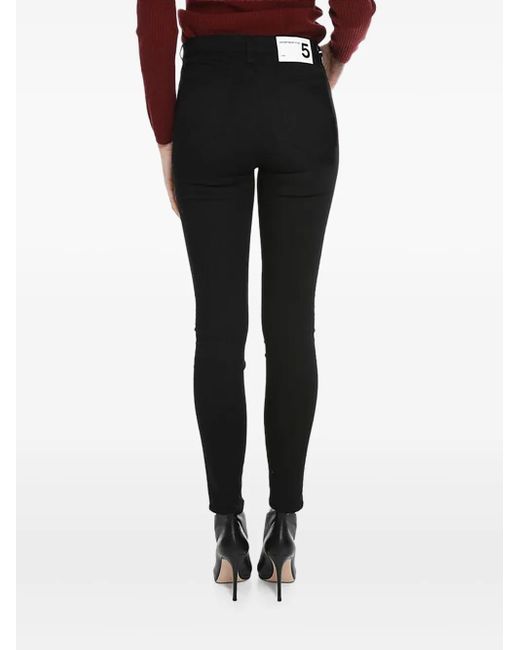 Department 5 Red Logo-Patch Jeans