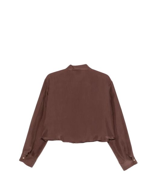 Alysi Brown Buttoned Shirt