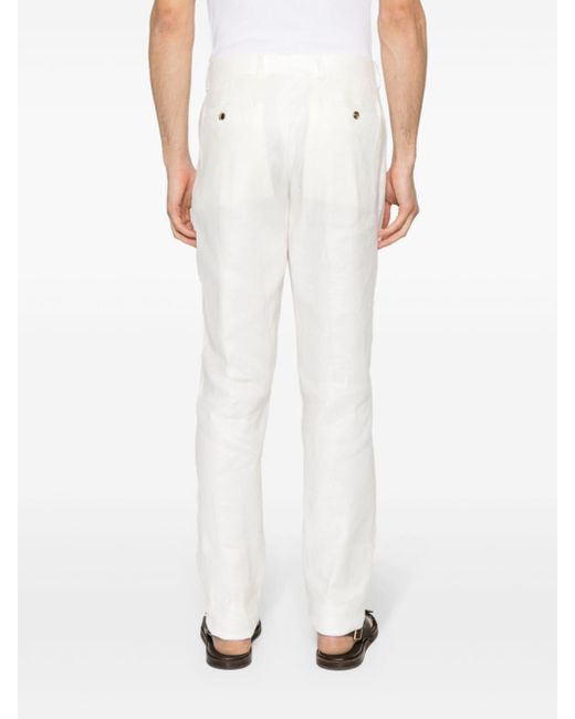 Lardini White Slim-fit Chino Trousers for men