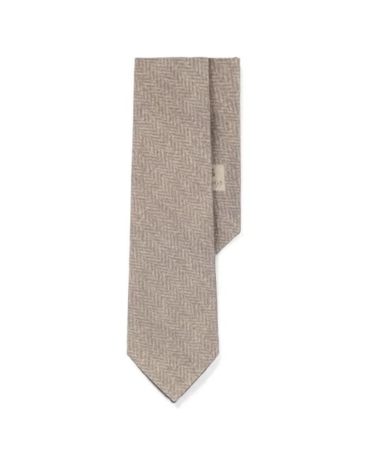 Boggi Natural Tie Herringbone-Pattern for men