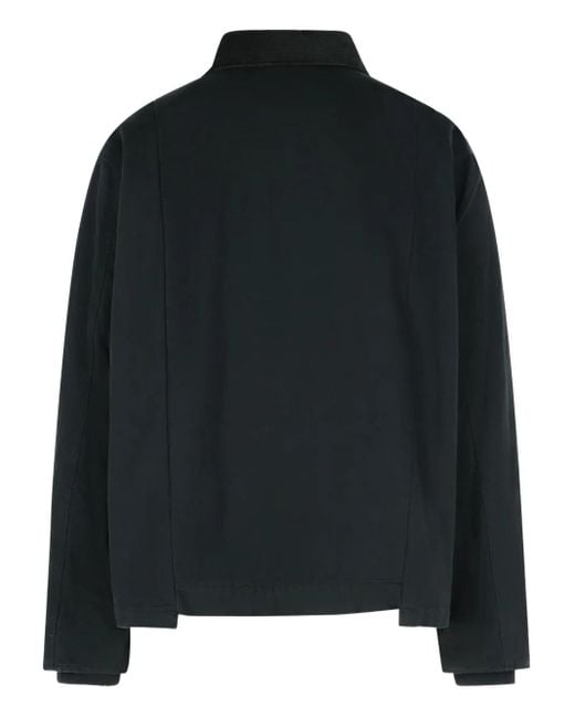 Sacai Black Corduroy-Collar Jacket for men