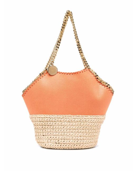 falabella raffia tote