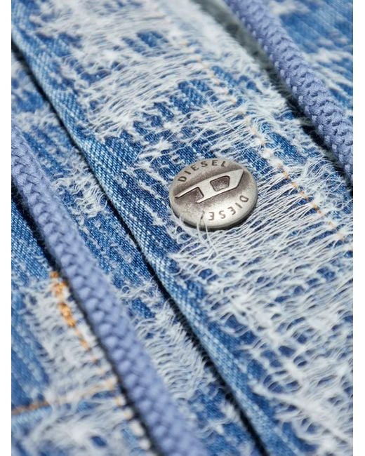 DIESEL Blue D-Dewny-Hood Shirt for men