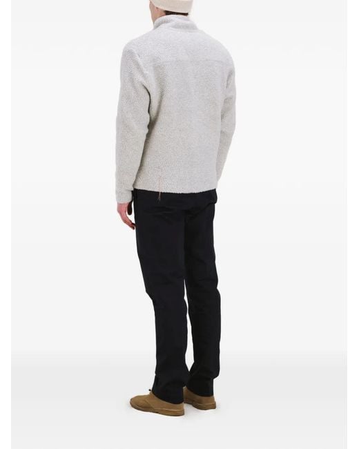 Fortela Gray Teddy Zip Jacket for men