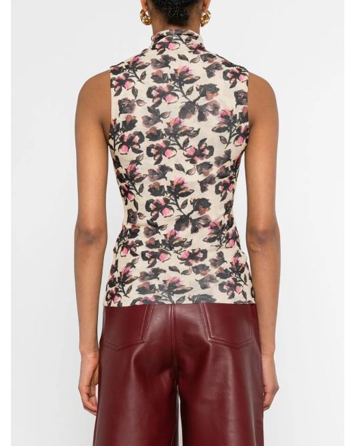 Nanushka Coltrui Met Bloemenprint in het White