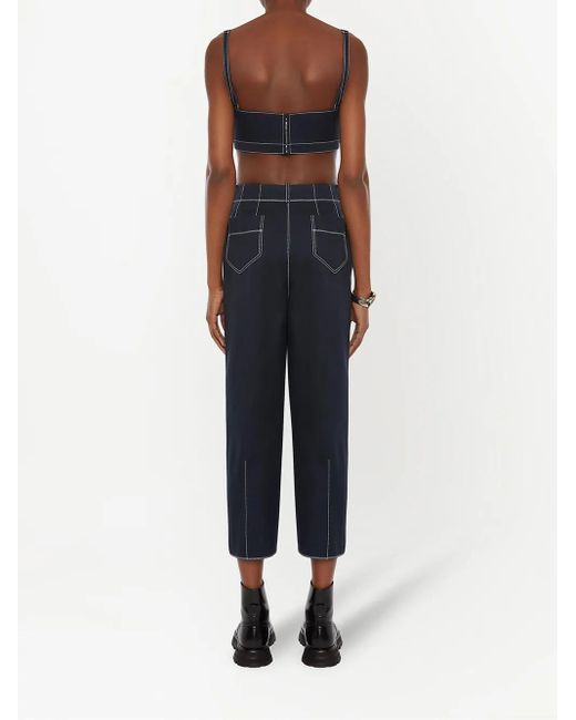 McQueen Blue Cotton Top