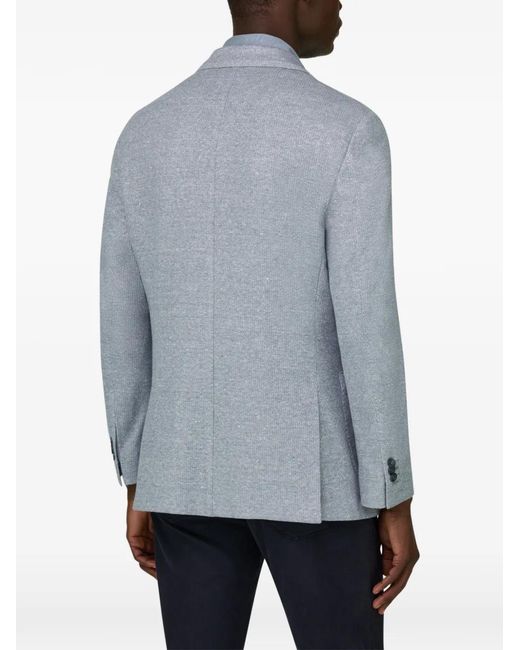 Boggi Blue Patch-Pocket Blazer for men