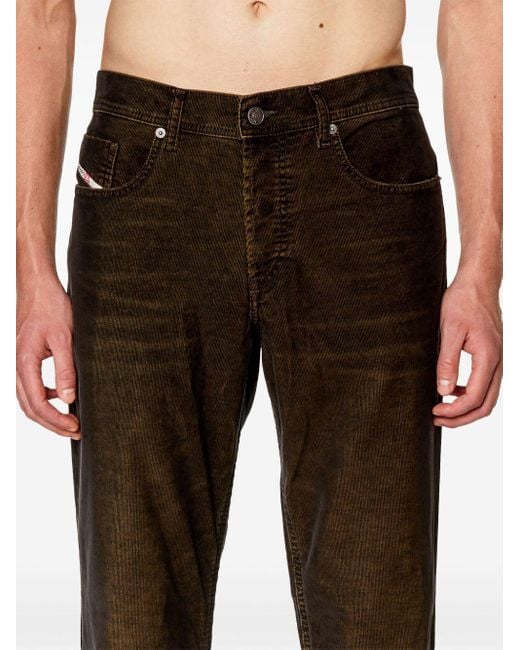 DIESEL Brown 2023 D-finitive 003gj Tapered Jeans for men